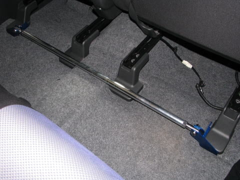 KAWAI WORKS FLOOR BAR FOR MITSUBISHI EK CUSTOM WAGON B11W NS0820-FBM-00 - Black Hawk Japan