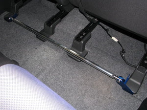 KAWAI WORKS FLOOR BAR FOR MITSUBISHI EK CUSTOM WAGON B11W NS0820-FBM-00 - Black Hawk Japan