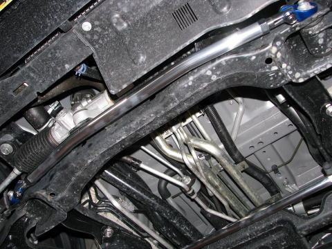 KAWAI WORKS FRONT LOWER ARM BAR FOR DAIHATSU ATRAI WAGON S300  DA0220-LOF-00 - Black Hawk Japan
