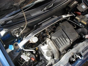 KAWAI WORKS FRONT STRUT BAR TYPEOS FOR SUZUKI ALTO H 22S NEW STANDARD  SZ0210-FTO-00 - Black Hawk Japan