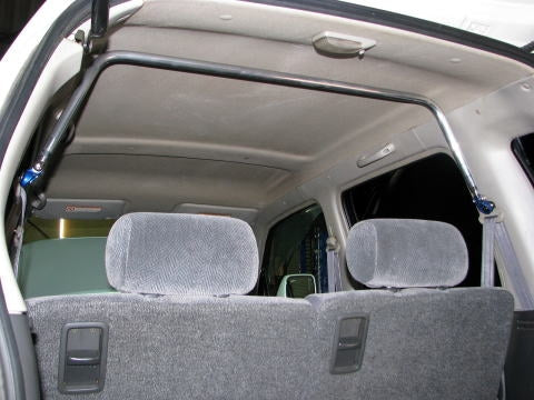 KAWAI WORKS REAR PILLAR BAR TYPE SQUARE FOR SUZUKI WAGON R MC 1 2S SZ0190-PIE-00 - Black Hawk Japan