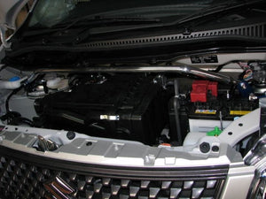 KAWAI WORKS FRONT STRUT BAR TYPESTD FOR SUZUKI WAGON R MH23S SZ0611-FTS-00 - Black Hawk Japan