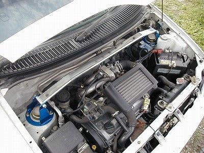 KAWAI WORKS FRONT STRUT BAR TYPEOS FOR DAIHATSU MIRA MIRA AVY L500 L502S DA0061-FTO-00 - Black Hawk Japan