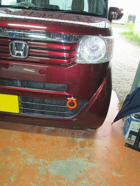 KAWAI WORKS FRONT TYPE FOLDABLE TOW HOOK FOR HONDA N-BOX JF1 2 HN0950-RFF-88