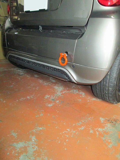 KAWAI WORKS REAR TYPE FOLDABLE TOW HOOK FOR SMART COUPE 451 FORTS CABRIOLET IM0750-RFR-88 - Black Hawk Japan