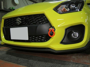KAWAI WORKS FRONT TYPE FOLDABLE TOW HOOK FOR SUZUKI SWIFT SPORT ZC33 SZ0800-RFF-88 - Black Hawk Japan