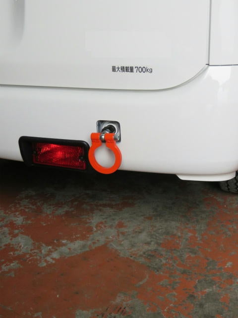 KAWAI WORKS REAR TYPE FOLDABLE TOW HOOK FOR TOYOTA TOWN AIRS LIGHT AIR VAN S402 412M TY1460-RFR-88 - Black Hawk Japan