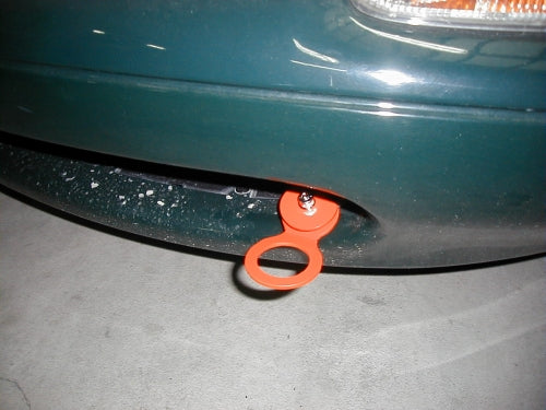 KAWAI WORKS FRONT TYPE FIXED TOW HOOK FOR MAZDA ROADSTER NA6C NA8CE MA0130-RFF-99 - Black Hawk Japan