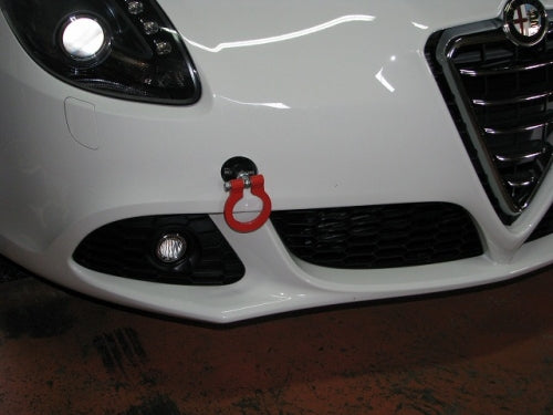 KAWAI WORKS FRONT TYPE FOLDABLE TOW HOOK FOR ALFA ROMEO GIULIETTA 940 IM940-RFF-88