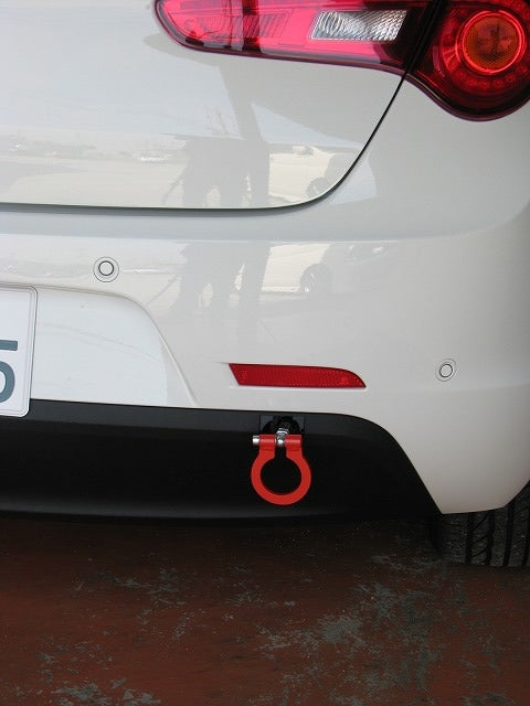 KAWAI WORKS REAR TYPE FOLDABLE TOW HOOK FOR ALFA ROMEO GIULIETTA 940 IM940-RFR-88 - Black Hawk Japan