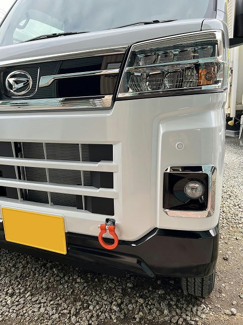 KAWAI WORKS FRONT TYPE FOLDABLE TOW HOOK FOR SUBARU SAMBARDIAS VAN S700 710B DA0221-RFF-88
