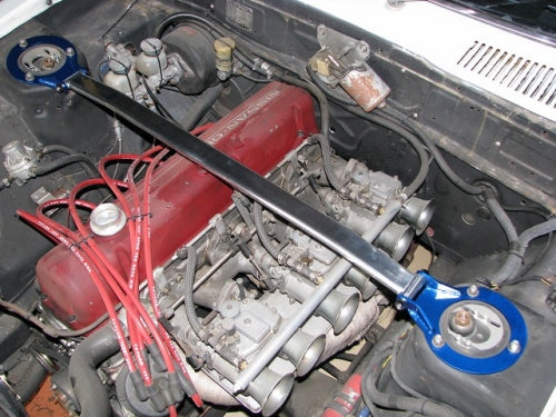 KAWAI WORKS FRONT STRUT BAR TYPEOS FOR NISSAN SKYLINE GC-110 RETROFIT CAB  NS0160-FTO-00