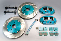 PROJECT MU 4POT FS44SB REAR CALIPER KIT FOR TOYOTA ARISTO JZS160 JZS161 FS44S-T208SB - Black Hawk Japan