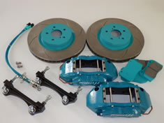 PROJECT MU 4POT FS4M FRONT CALIPER KIT FOR NISSAN SKYLINE ECR33 FS4M-N117SC