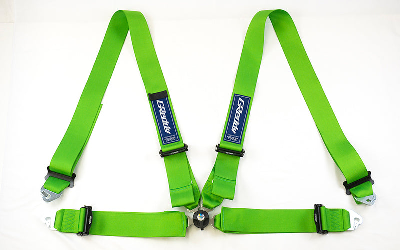 GREDDY x TRS RACING HARNESS 3 INCH 4 POINT RH GREEN FOR  16601015