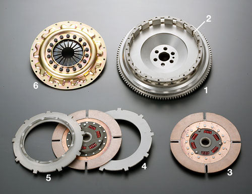 OSGIKEN TS SERIES CLUTCH DISC WITH DAMPER FOR TWIN PLATE CLUTCH KIT 1 PIECE FOR TOYOTA MARK II CHASER JZX90 100 110 1JZ-GTE TS2CD-JZX90-100110-CLUTCH-DISC
