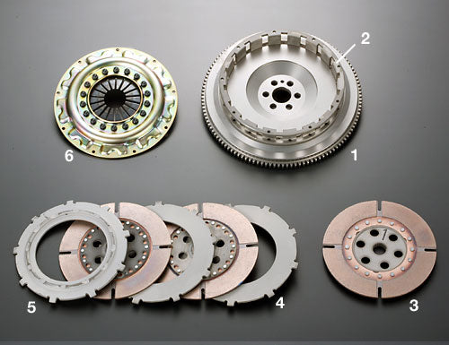 OSGIKEN TS SERIES CLUTCH DISC WITH DAMPER FOR TRIPLE DISC TYPE 1 DISC FOR TOYOTA SUPRA JZA70 1JZ-GTE TS3B-JZA70-CLUTCH-DISC