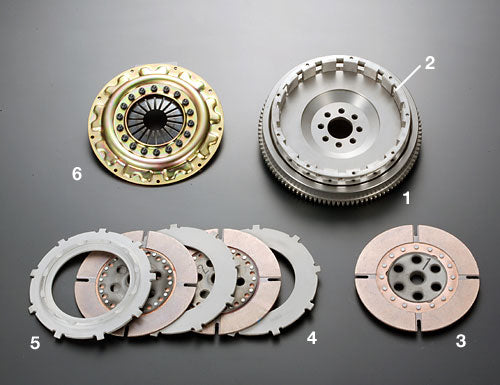 OSGIKEN PRESSURE PLATE FOR TS SERIES TRIPLE DISC TYPE CLUTCH KIT FOR TOYOTA MARK II CHASER JZX90 100 110 1JZ-GTE TS3BW-JZX90-100110-PRESSURE-PLATE