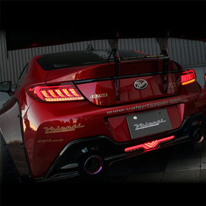 VALENTI JEWEL LED TAIL LAMP ULTRA LIGHT SMOKE BLACK CHROME FOR TOYOTA GR8 ZN8 SUBARU BRZ ZD8 TT86GRZU-SB-1