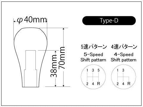 LAILE BEATRUSH JURACON GEAR KNOB TYPE D 5 16 18UNC 5S BLACK For ROVER MINI XN12 A90516B-D5