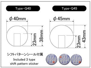 LAILE BEATRUSH JURACON® GEAR KNOB TYPE Q M10x1 25P Φ45MM WHITE A91012W-Q45