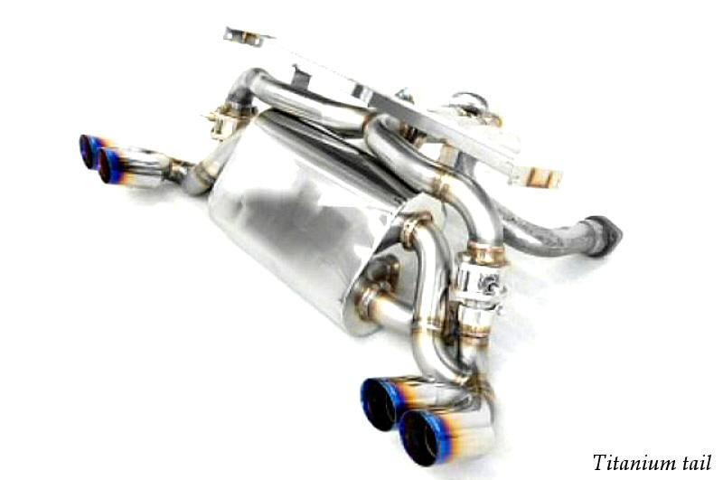 KREISSIEG F1 SOUND VALVETRONIC EXHAUST SYSTEM ULTIMATE VER. STAINLESS STEEL BILLET FLOATING CURL TAIL SANDBLAST KSG LOGO MARK FOR FERRARI F355 M5.2 F355-15-STAINLESSBILLET-M52