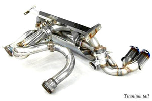 KREISSIEG F1 SOUND VALVETRONIC EXHAUST SYSTEM ULTIMATE VER. TITANIUM FLOATING CURL TAIL SANDBLAST KSG LOGO MARK FOR FERRARI F355 M2.7 F355-15-TITANIUM-M27