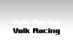 RAYS Brand Sticker volk racing (cutting sticker)