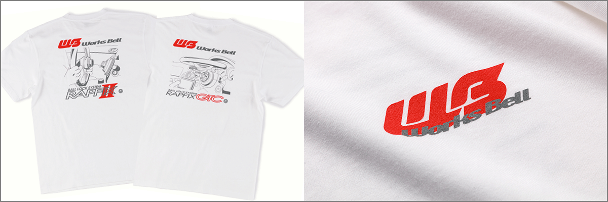 WORKS BELL T-SHIRT RAPFIX GTC WHITE S WB-00038