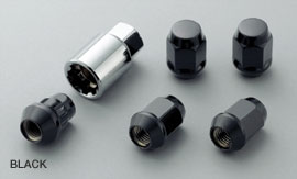 MUGEN Wheel Nut & Lock Set BLACK  For Accord CR6 CR7 08181-MZ3-K0S0-BL