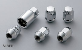 MUGEN Wheel Nut & Lock Set SILVER  For Accord CR6 CR7 08181-MZ3-K0S0-S