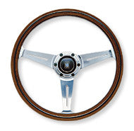 NARDI CLASSIC WOOD LINE VITE WOOD & POLISHED SPOKES 360MM STEERING WHEEL N161