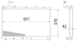 GREDDY ALUMINUM RADIATOR TW-R FOR SUZUKI SWIFT SPORTS ZC33S K14C 12093801
