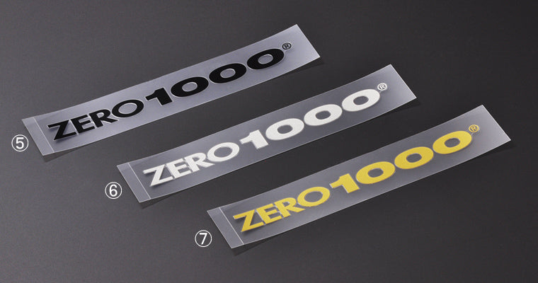 ZERO1000 ALPHABET LOGO STICKER S BLACK 702-A016