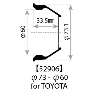 WEDS HUB CENTRIC CENTER CAP TYPE-F Φ73-60 52906