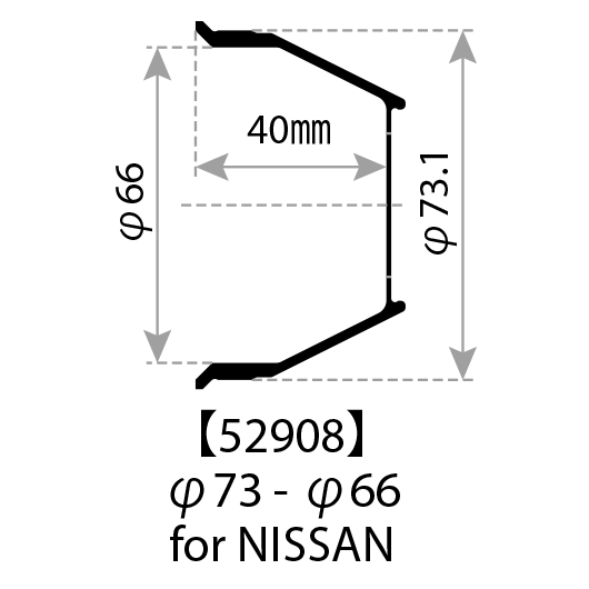 WEDS HUB CENTRIC CENTER CAP TYPE-H Φ73-66 52908